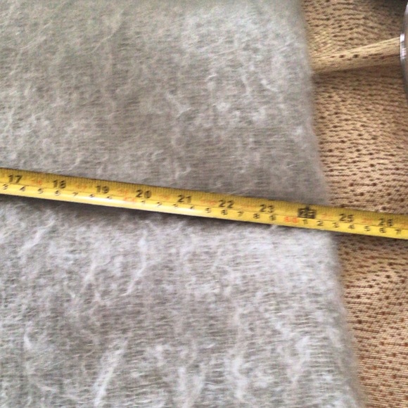 Loose look Blue mohair wool coat - Picture 7 of 7